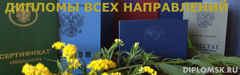ДИПЛОМЫ ВСЕХ НАПРАВЛЕНИЙ